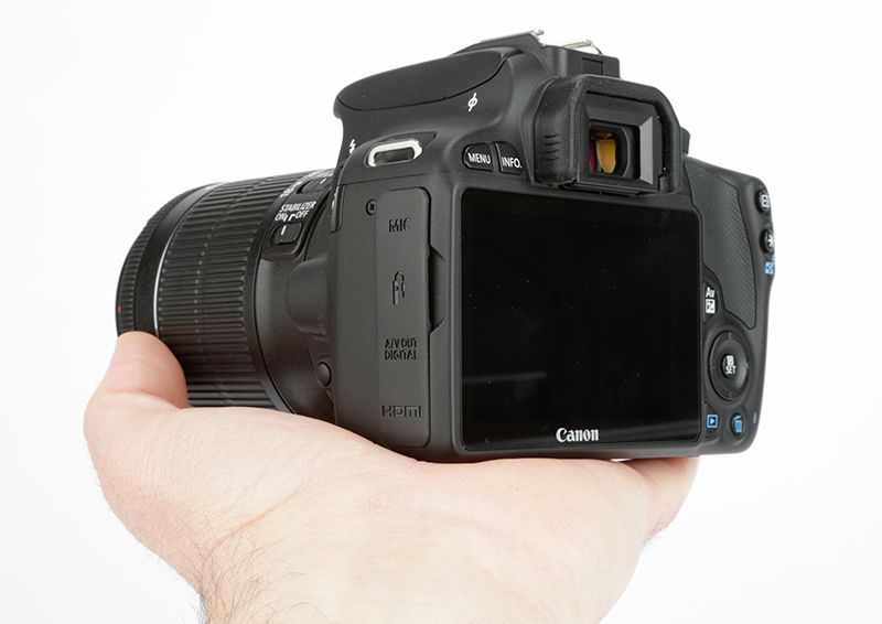 Canon EOS 100D hand held