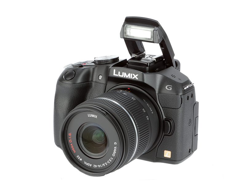 Panasonic Lumix G6 front flash up