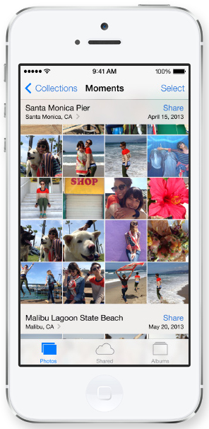 Apple iOS 7 Camera Roll and Features