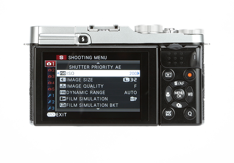 Fujifilm X-M1 rear screen