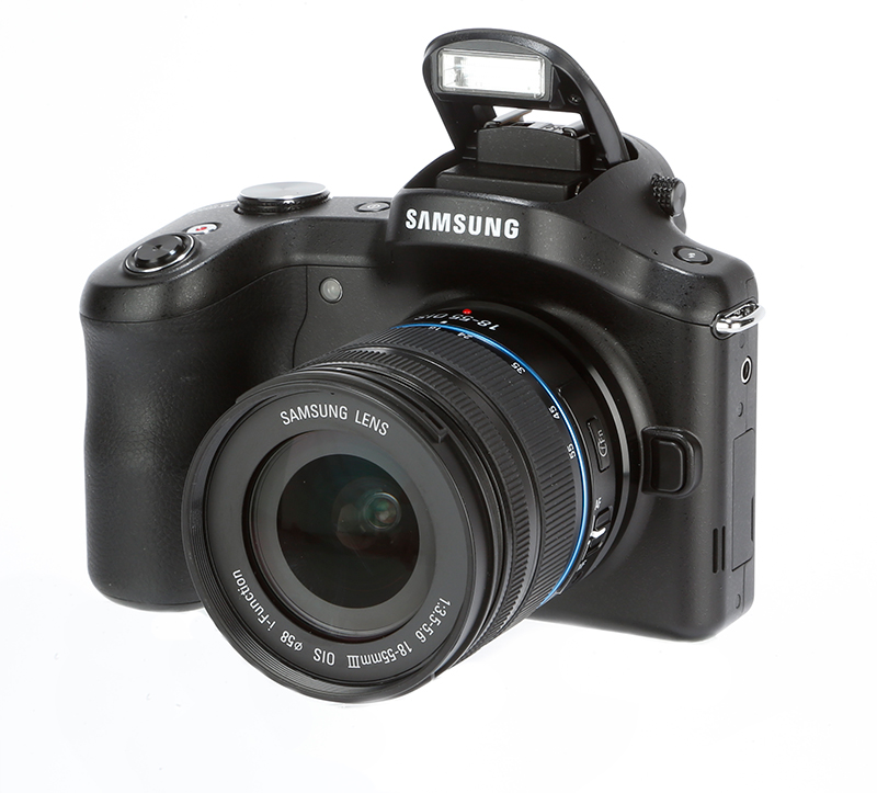 Samsung Galaxy NX pop-up flash