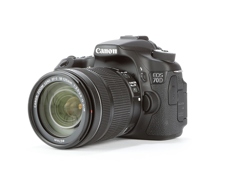 Canon EOS 70D front angled