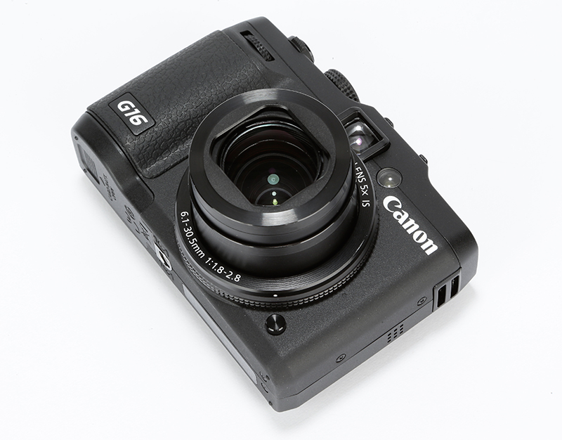 Canon G16 angled rear