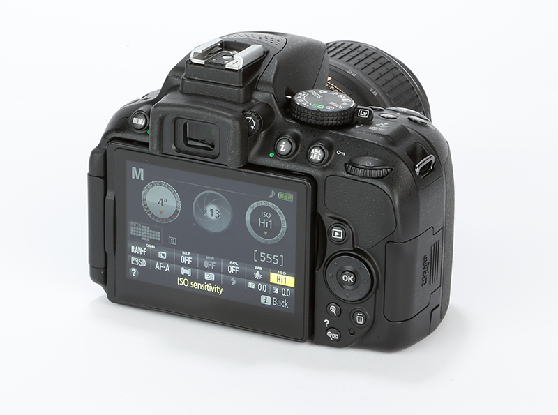 Nikon D5300 rear angled