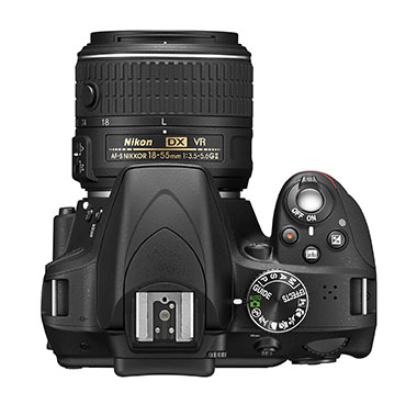 Nikon D3300 top down