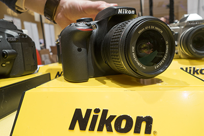 Nikon D3300 on stand
