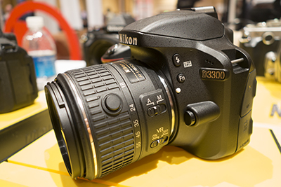 Nikon D3300 front angled