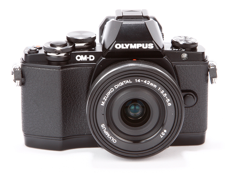 Olympus OM-D E-M10 front view