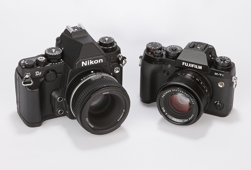 Fujifilm X-T1 vs Nikon Df paired