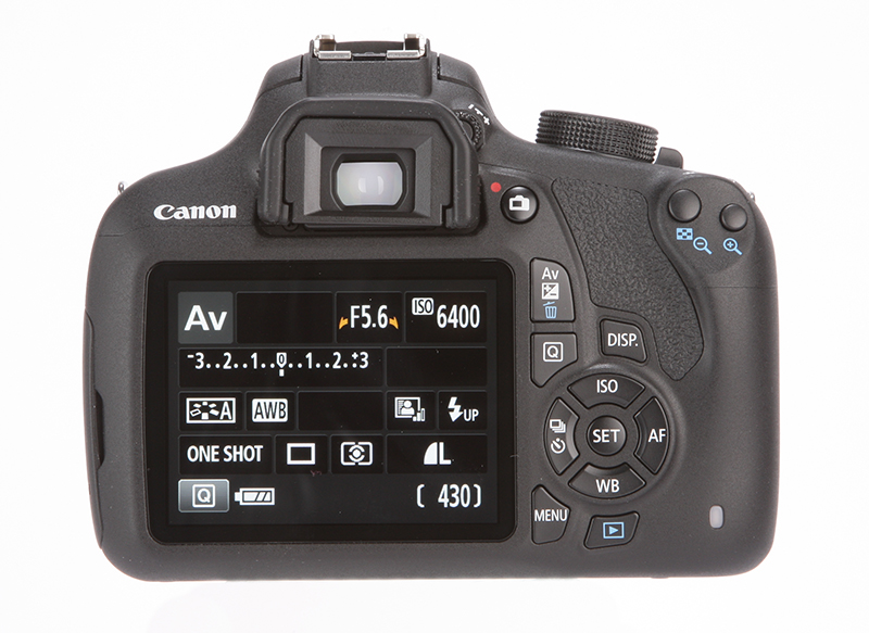 Canon EOS 1200D rear
