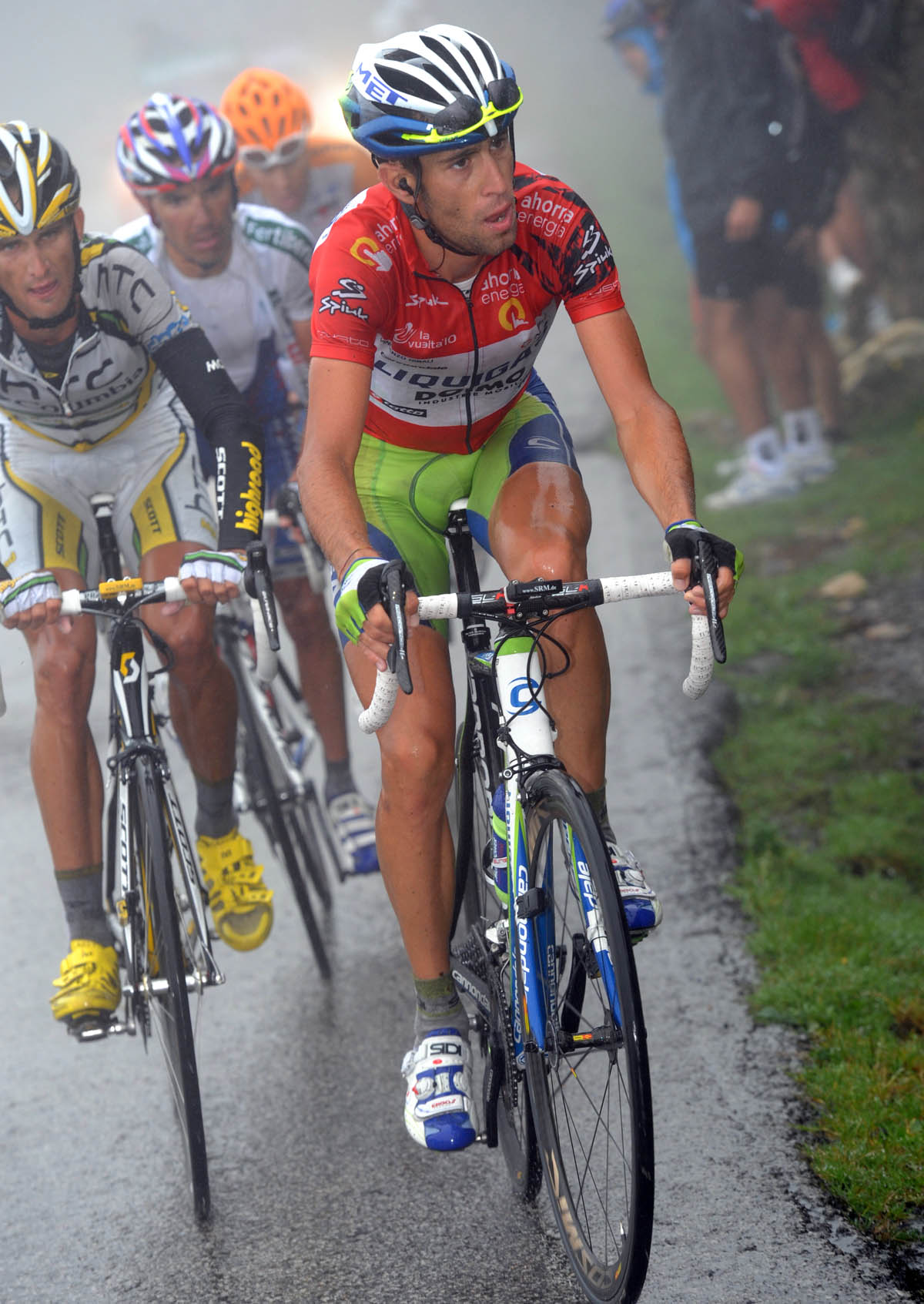 Vincenzo Nibali, Peter Velits, Vuelta a Espana 2010, stage 15