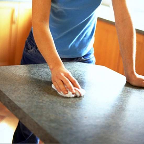 You can fit laminate worktops yourself, and they're easy to look after once installed