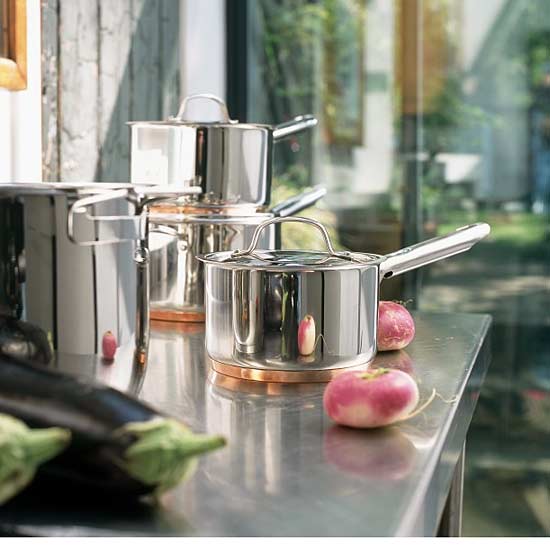 There are good reasons why stainless steel is used in professional kitchens, including its hygienic and hard-wearing properties