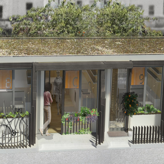 Could this be the future of social housing? Architecture firm, Levitt Bernstein have unveiled plans to turn disused garages into affordable homes \ Levitt Bernstein