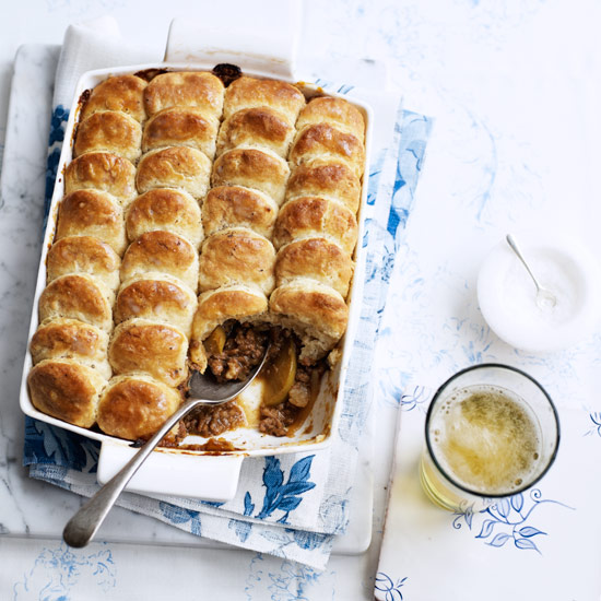 Lamb cobbler with cider